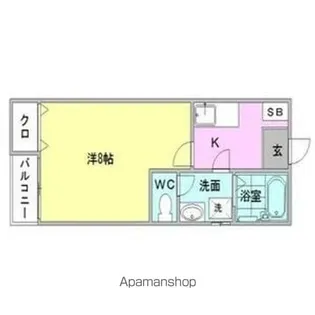 クレフラスト東山【2階】の間取り