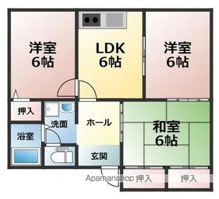 ディアス播磨台【2階】の間取り