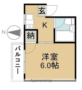 コーポラスイトウ【401号室】の間取り
