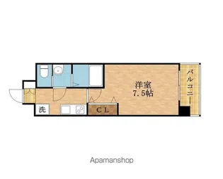 LUXE鶴見【8階】の間取り