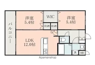 ジェネシス京町台【3階】の間取り