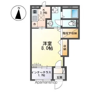 ベル・アヴェニール【1階】の間取り