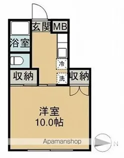 HAPPY TOWN 8【105号室】の間取り