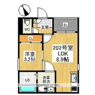 REGALEST上飯田【2階】の間取り