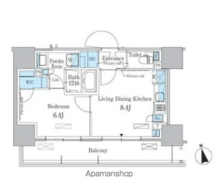 パークアクシス東陽町・親水公園【12階】の間取り