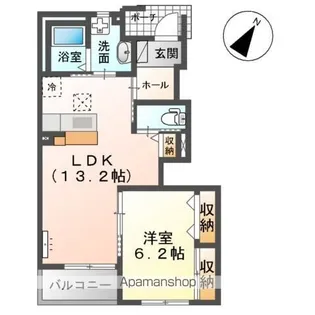 レガシー・K【1階】の間取り