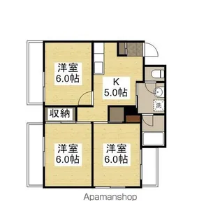 シブシタビル【7階】の間取り