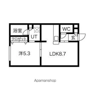 ラ・エスタシオン【202P2号室】の間取り