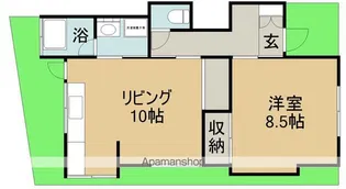 カレラ天神【1階】の間取り