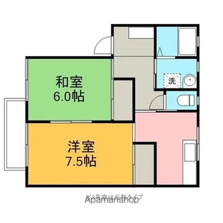 メゾンソレイユB【103号室】の間取り