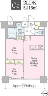 クロスレジデンス飯田橋【11階】の間取り