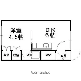 コーポラスまどか【106号室】の間取り