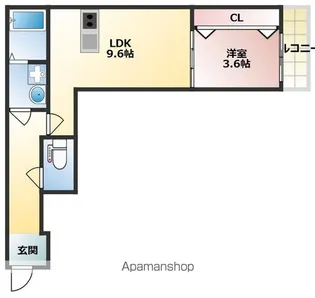 SunMark賀茂【1階】の間取り