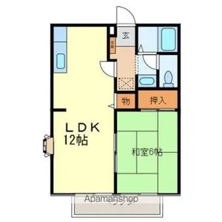 ビーライン日信B【203号室号室】の間取り