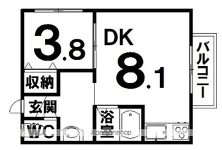 ココ・グレイス【203号室】の間取り