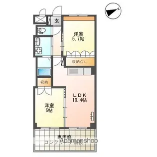 Slow Hand壱番館【1階】の間取り