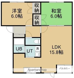 めぞん・ど・べる【102号室】の間取り