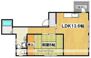 大阪府大阪市住吉区長峡町【マンション】の間取り