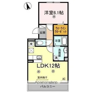 サンヒルズ伏石【1階】の間取り