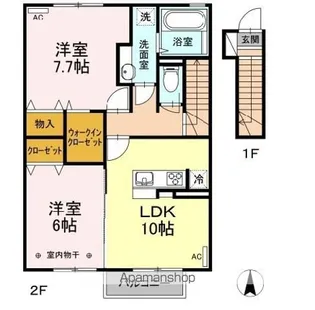 EIMS C【202号室】の間取り