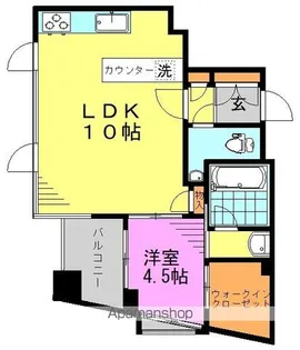 ウィルローズ阿佐ヶ谷【3階】の間取り