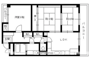 プラザ晴明館【503号室】の間取り