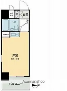 ビブレ西池【5階】の間取り