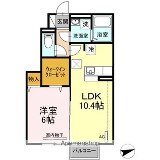 福島県郡山市富久山町久保田字三御堂【アパート】の間取り