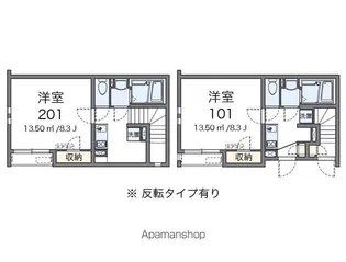 クレイノメロンヴィーブルⅡ【1階】の間取り