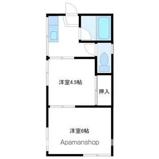 石清ハウスA【201号室号室】の間取り