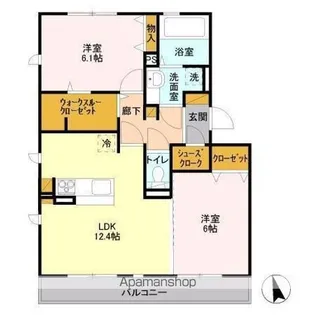 リヴェール南流山 A【3階】の間取り