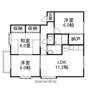グリーンハイツミヤザワA棟【201号室】の間取り