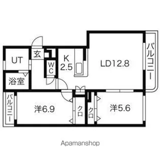 エムズA【402号室】の間取り