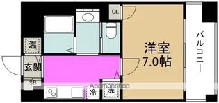 ISM中之島レジデンス【1階】の間取り