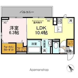 シャルマン上吉野【3階】の間取り