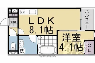 REGIES京都梅小路【305号室】の間取り