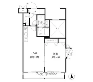 東京都杉並区方南1丁目【マンション】の間取り