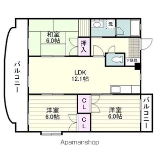 ソレーユ(宇宿5丁目)【103号室】の間取り