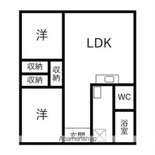 リアライズ木曽川【306号室】の間取り