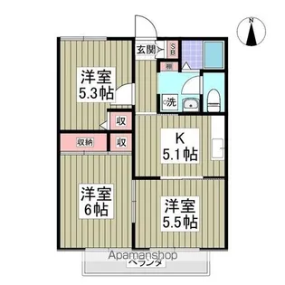 セフィーラ松飛台【2階】の間取り