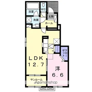 フォレ フォート?【1階】の間取り