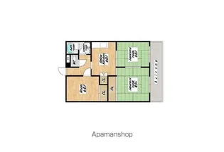 入江マンションD棟【3階】の間取り