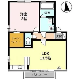 リビングタウン福 B棟【2階】の間取り