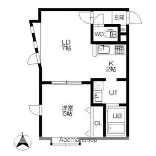 アルテア【202号室】の間取り