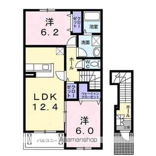 タウンヒルズⅠ【2階】の間取り