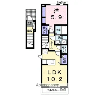 ライズ【2階】の間取り