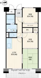 リーセントレジデンス【6階】の間取り