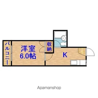 角田ハイツ【2階】の間取り