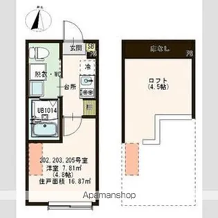 ハルティーニ【2階】の間取り