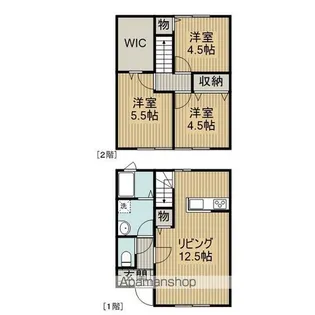 Maison BlancheⅡ【101号室】の間取り